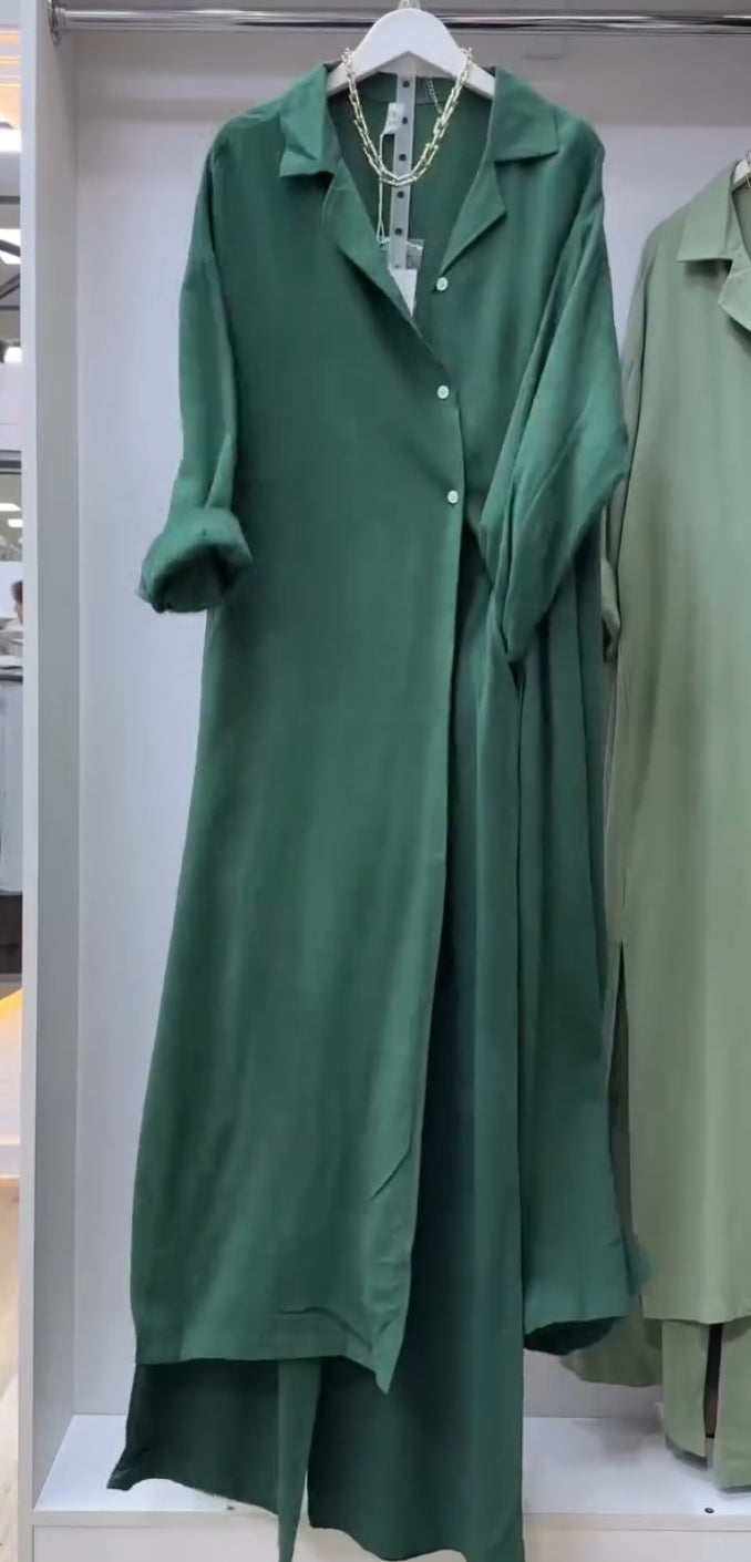 Oversized Shirt and Trouser Co-ord Set.