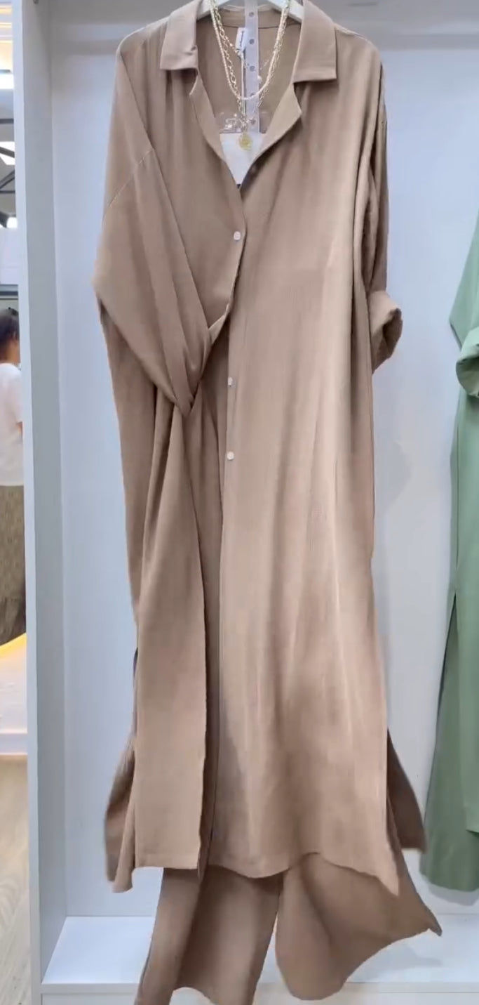 Oversized Shirt and Trouser Co-ord Set.