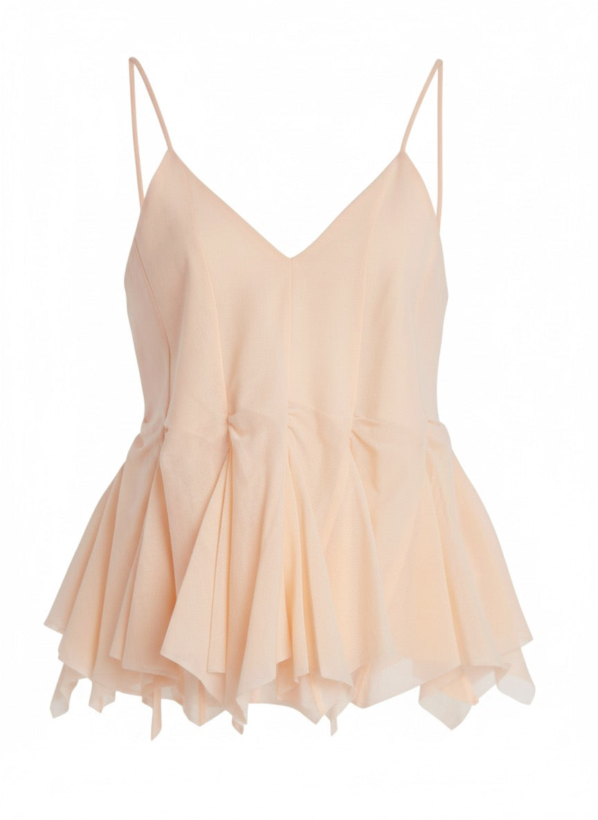 Ruffle peplum top