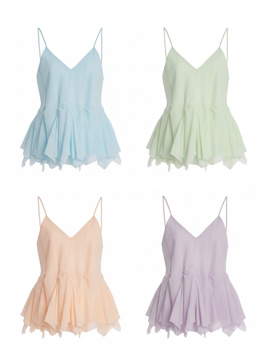 Ruffle peplum top