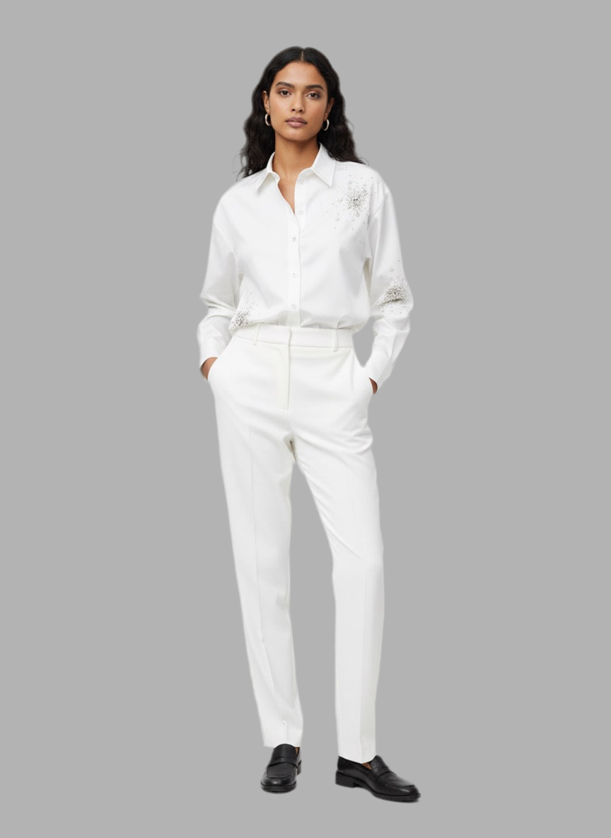 Embellished Shirt and Pant Set