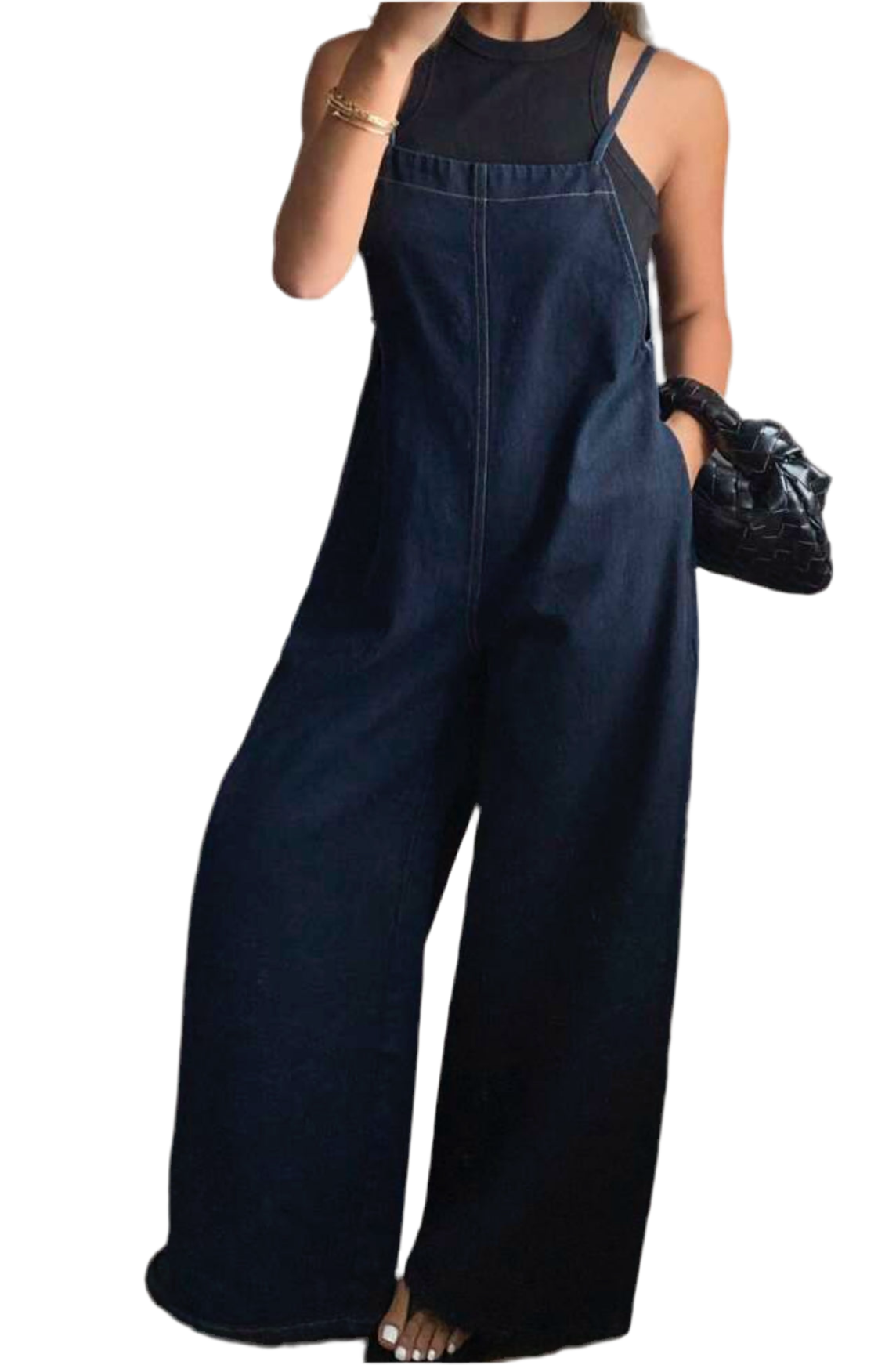 90s Baggy Denim Jumpsuit
