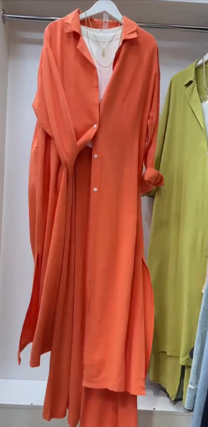 Oversized Shirt and Trouser Co-ord Set.