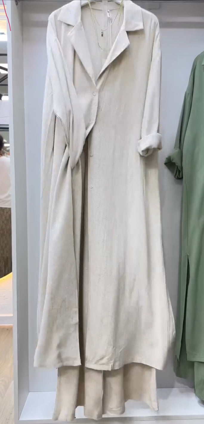 Oversized Shirt and Trouser Co-ord Set.