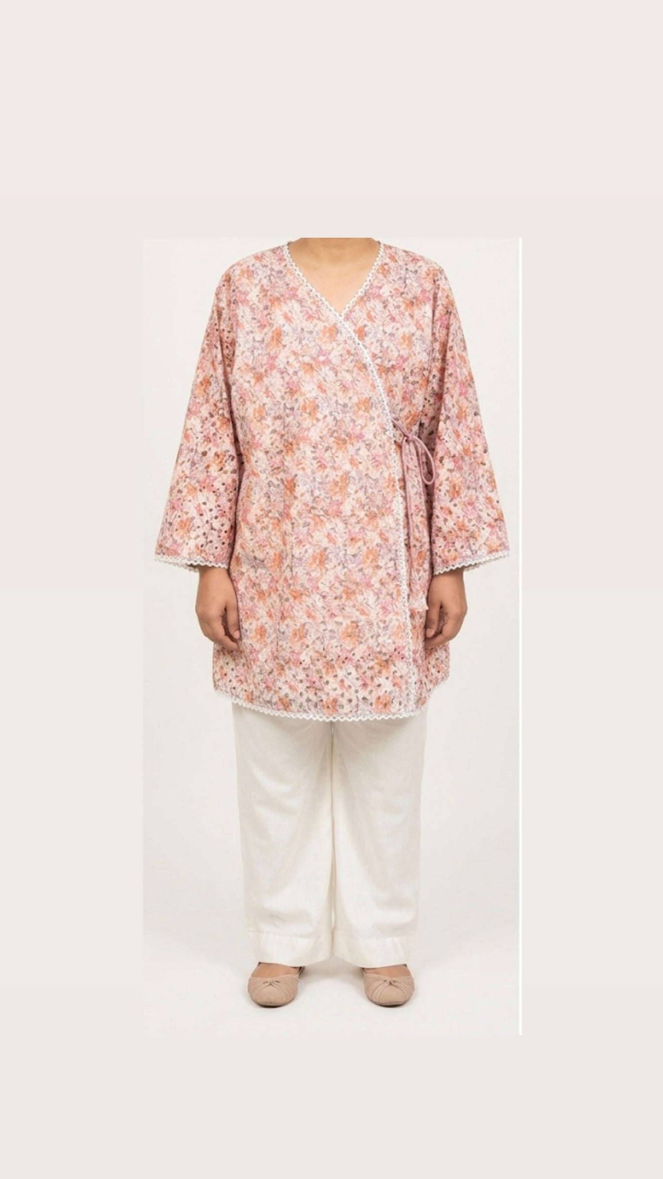 The Blossom Wrap Angrakha Co-Ord Set