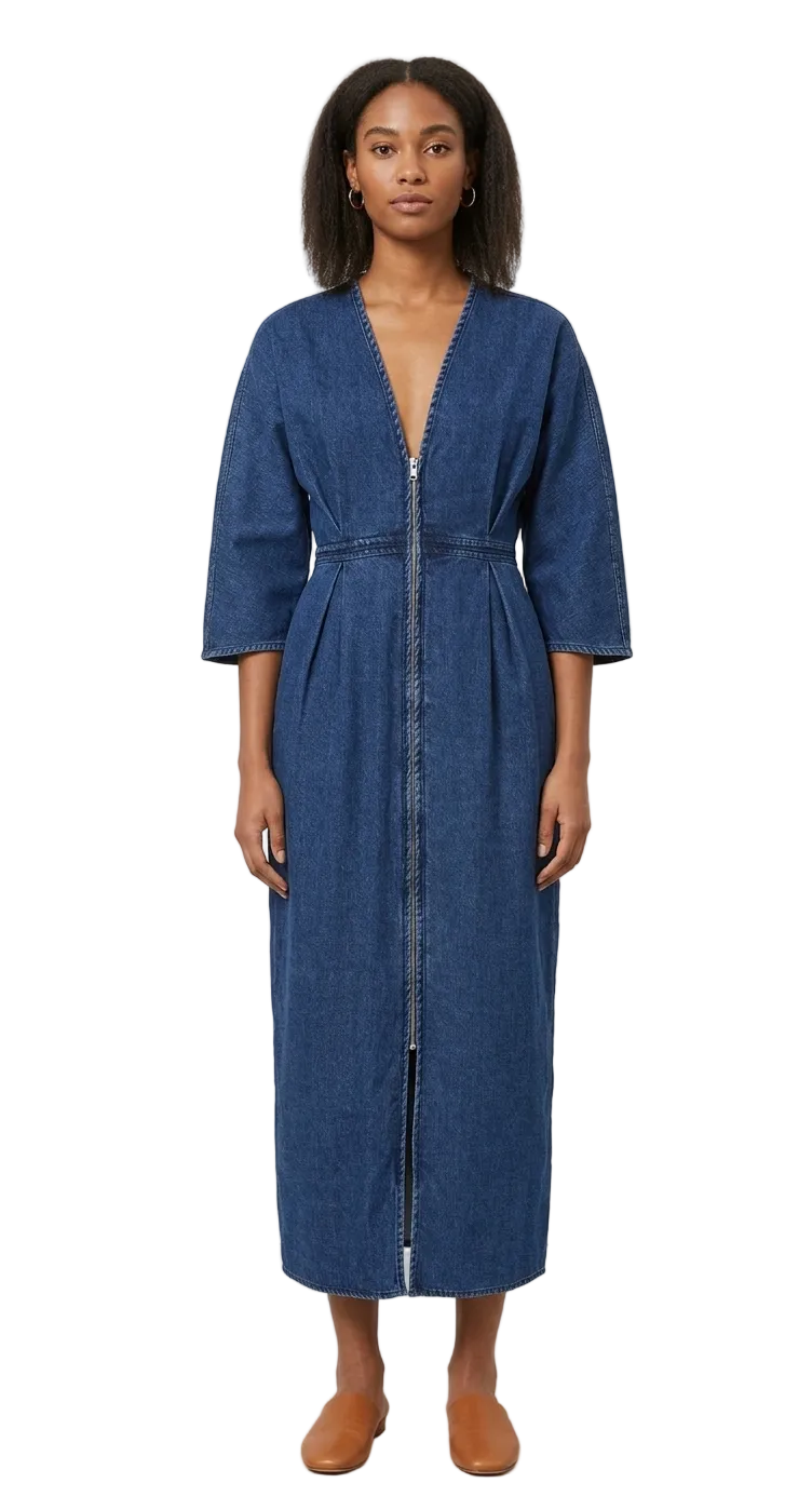 Exposed Zipper Dress