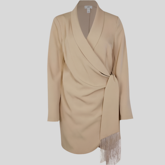 Wrap style blazer dress