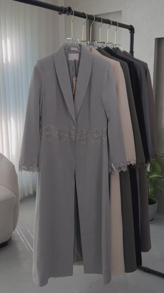 Semi-Winter Special Linen Blend Stylish Long Coats