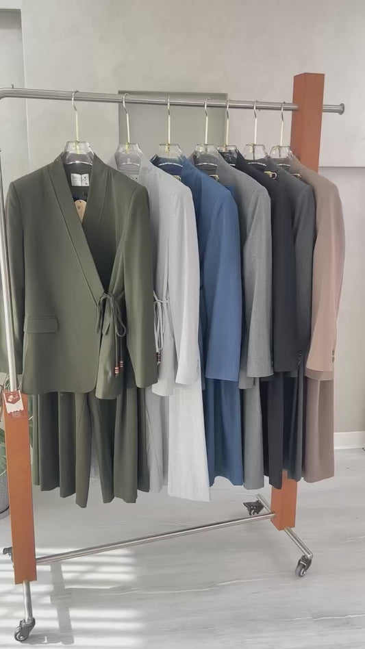 Wrap Blazer Suit