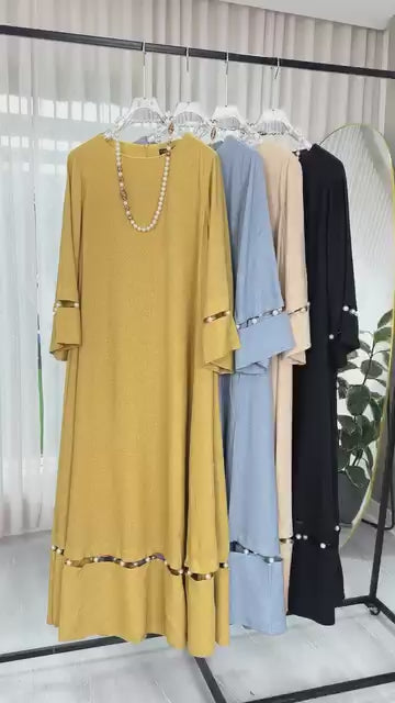 Pearl sleeves Dress