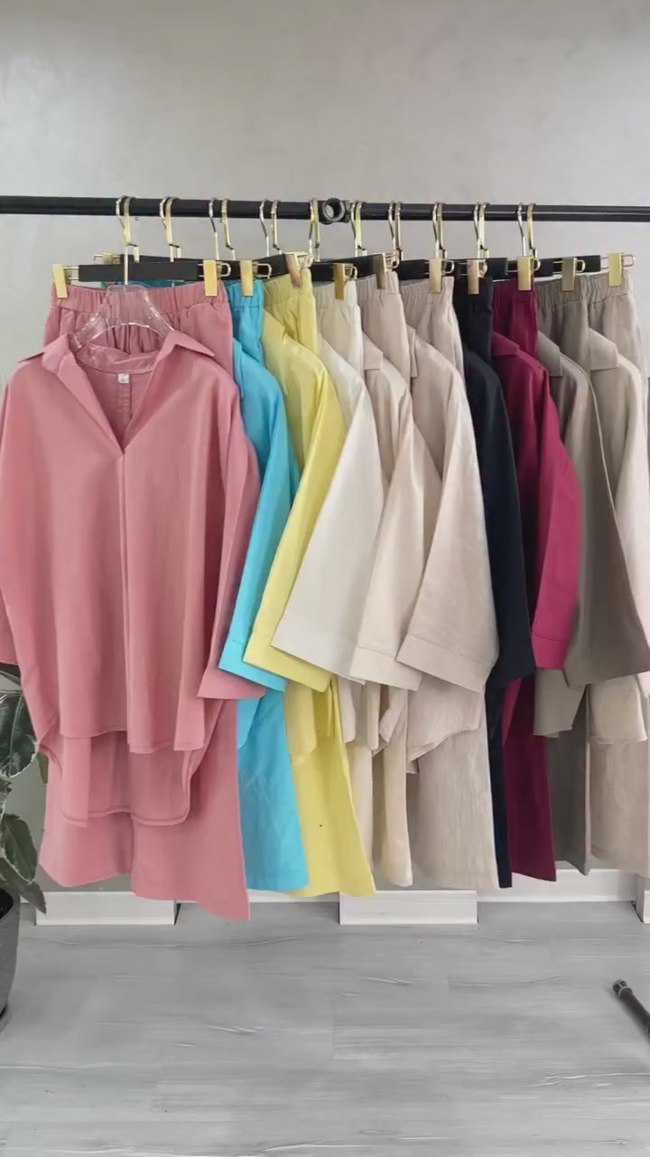 The Maya Relaxed-Fit Linen Cotton Co-ord Set