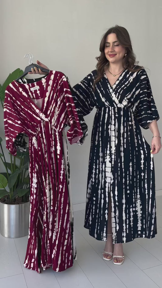 Boho-Chic Tie-Dye Maxi Dresses