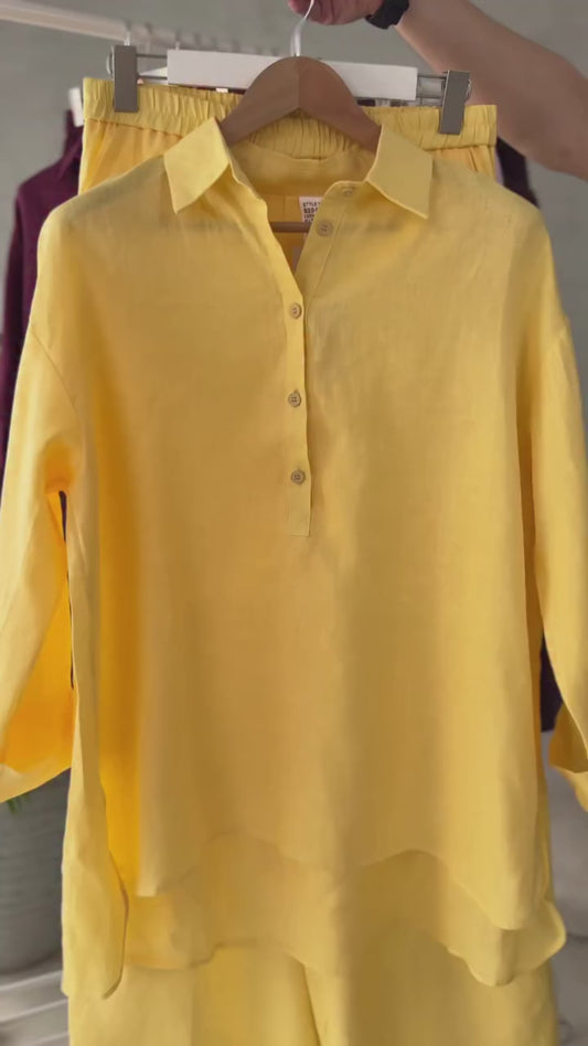 Everyday Luxe: Solid Cotton Linen Co-ord Sets